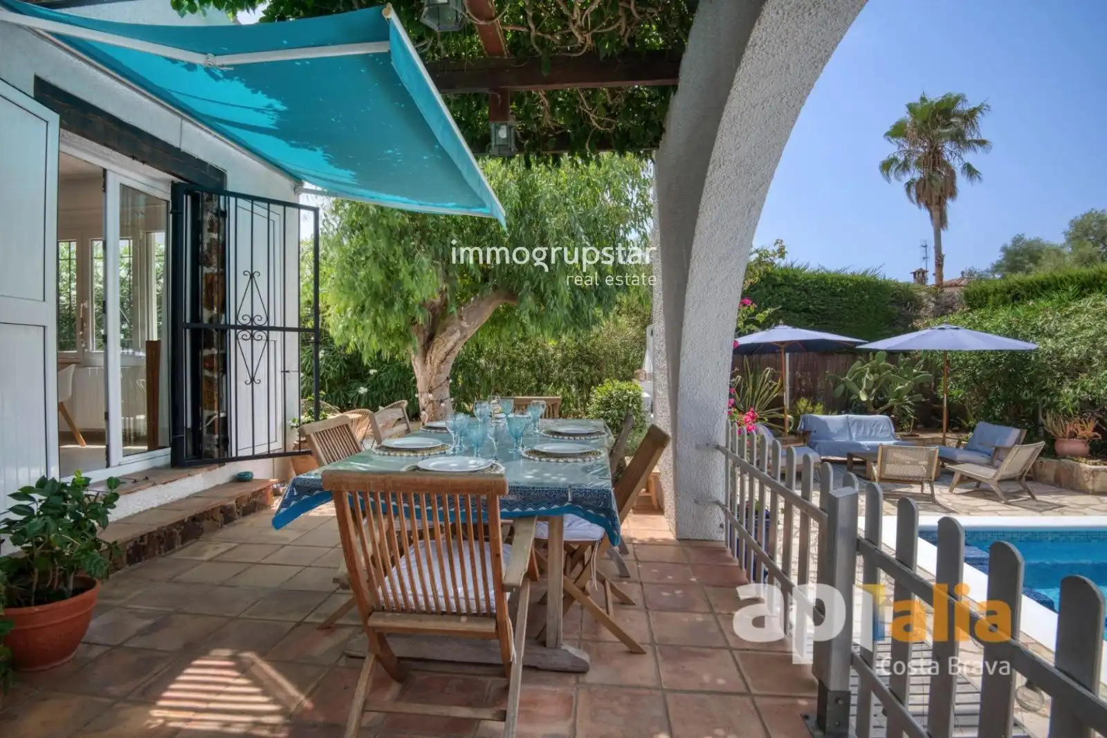 Terraza de Casa o chalet en venta en Calonge i Sant Antoni con Calefacción, Terraza y Piscina
