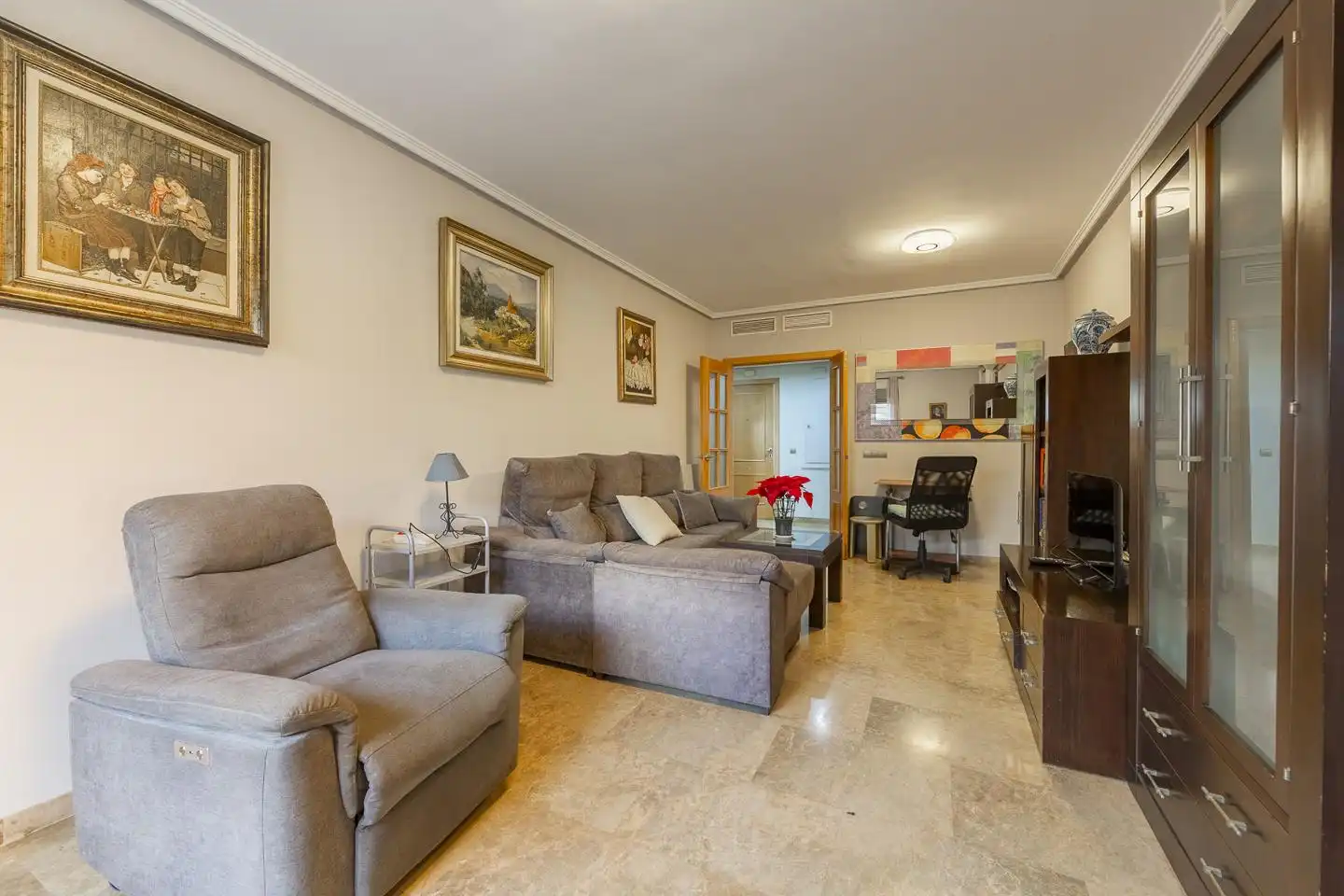 Living room of Ground floor for sale in Almería  with Air Conditioner, Terrace and Storage room