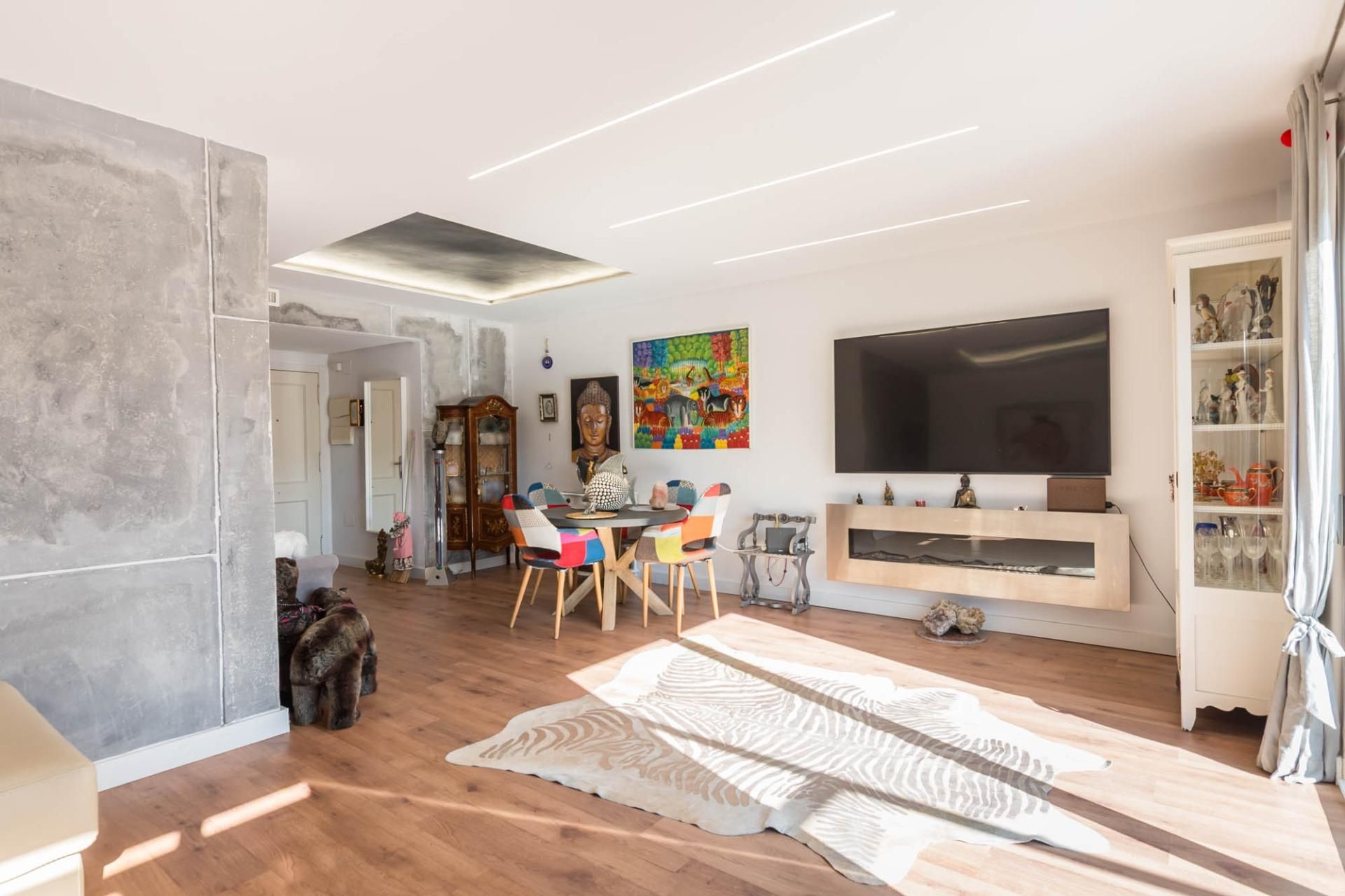 Living room of Attic for sale in Molina de Segura  with Air Conditioner, Private garden and Terrace