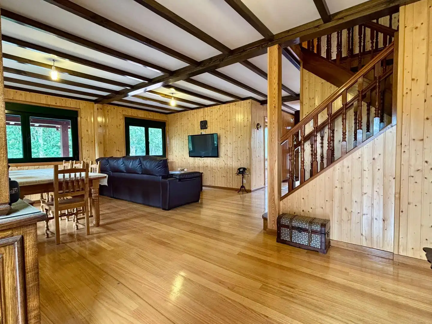 Living room of Houses for sale in Parada de Sil  with Heating, Private garden and Swimming Pool