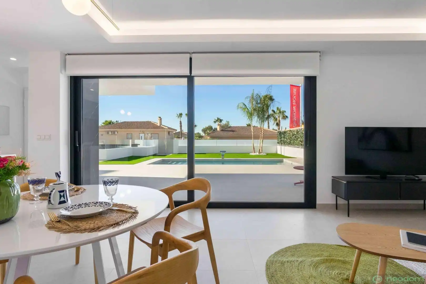 Living room of Houses for sale in Rojales  with Terrace, Swimming Pool and Furnished