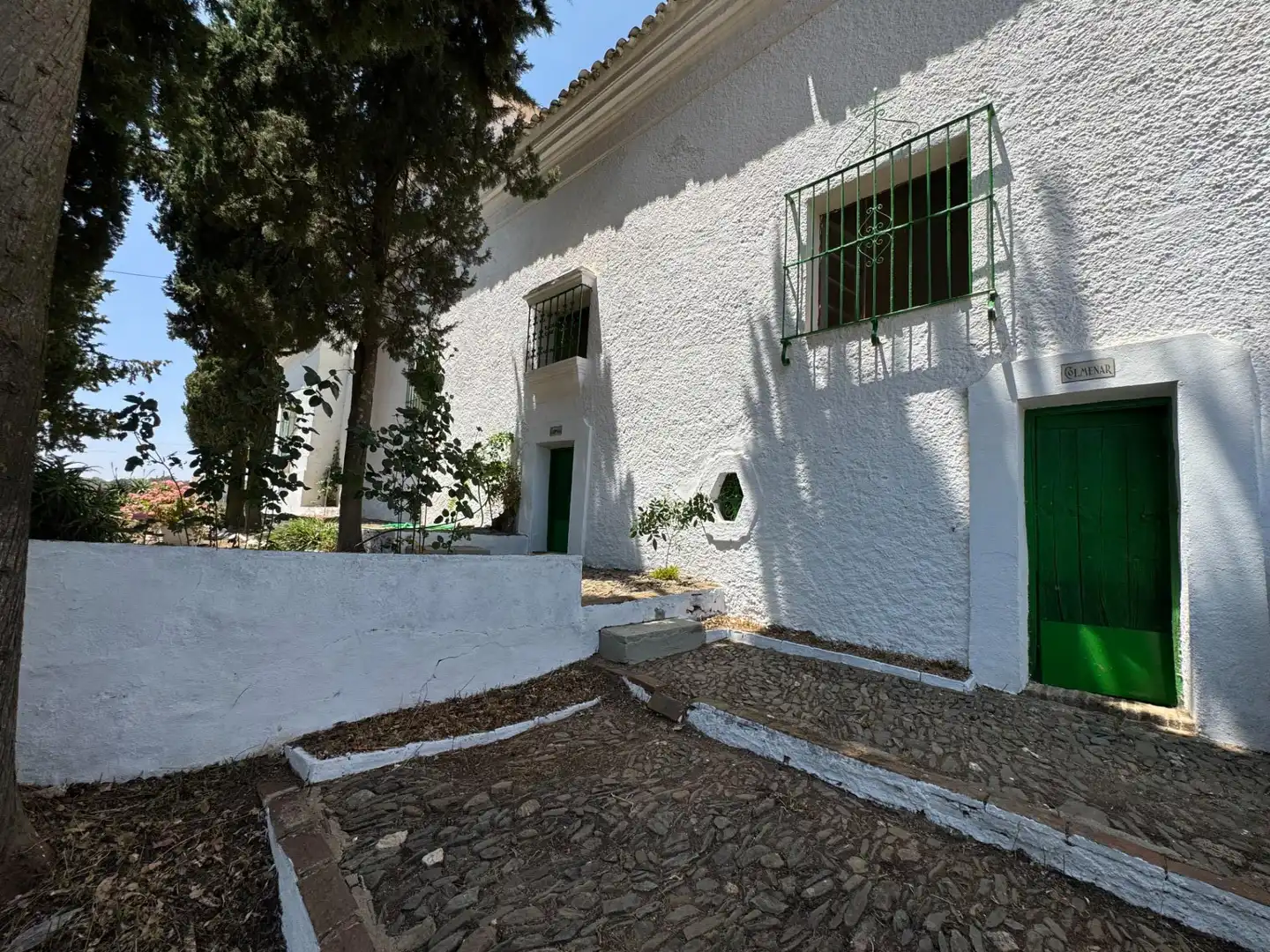 Außenansicht von Country house zum Verkauf in Cazalla de la Sierra mit Terrasse, Abstellraum und Schwimmbad