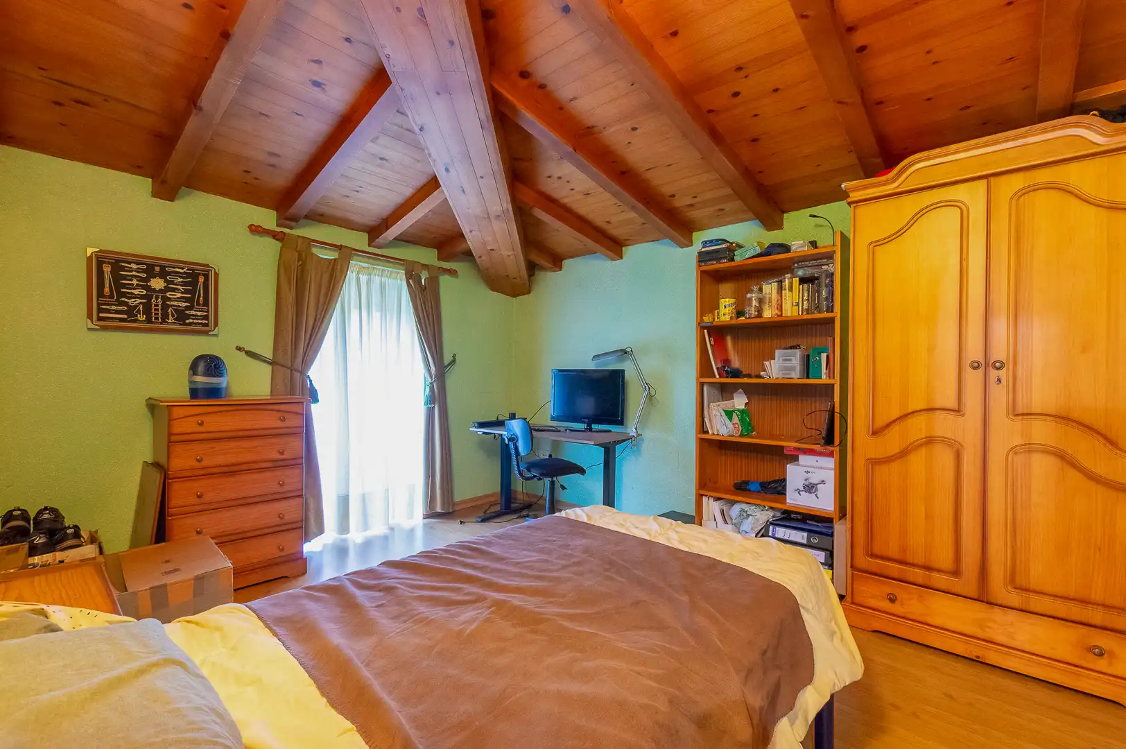 Schlafzimmer von Country house zum Verkauf in Toques mit Möbliert