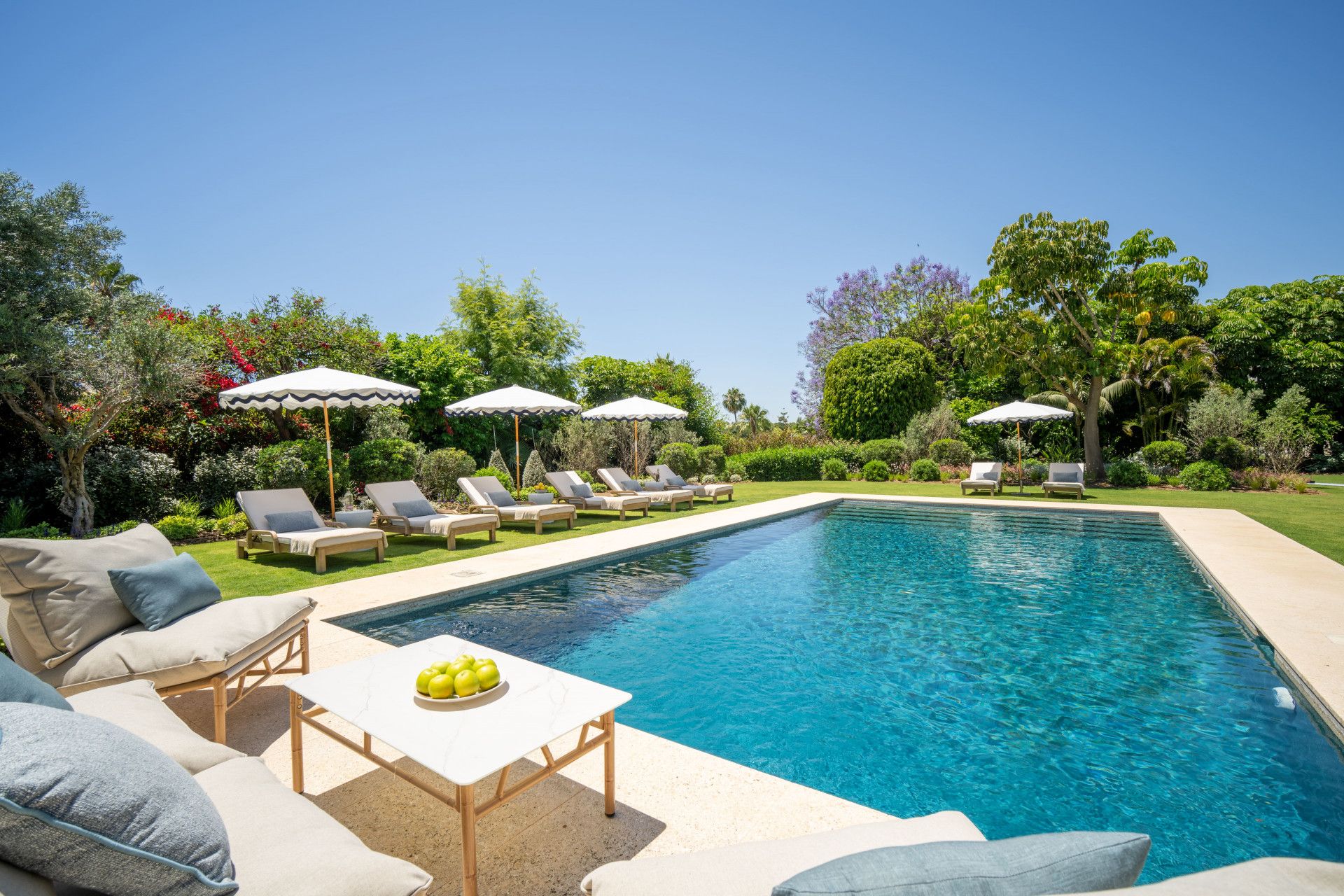 Jardí de Casa o xalet en venda en Marbella amb Jardí privat, Terrassa i Piscina