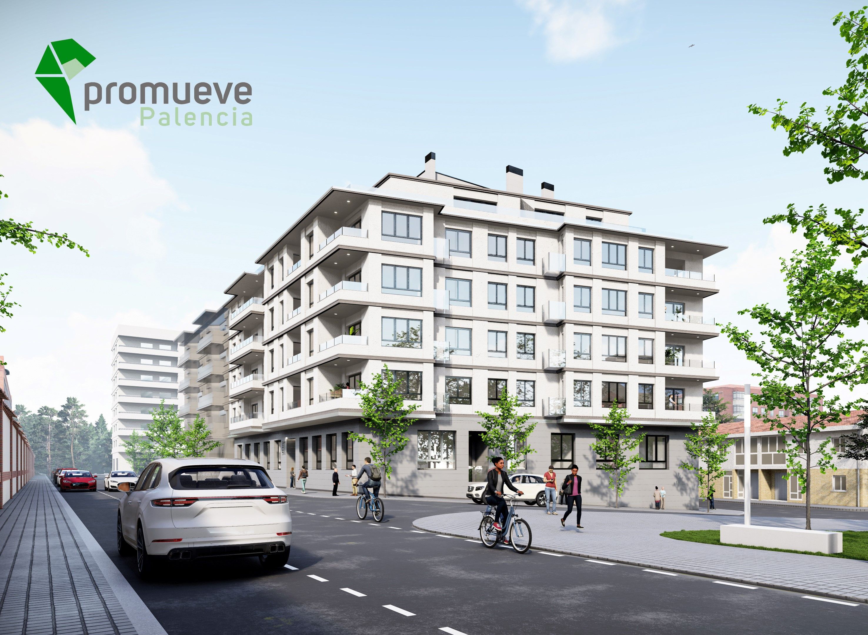 Vista exterior de Pis en venda en Palencia Capital amb Calefacció i Terrassa