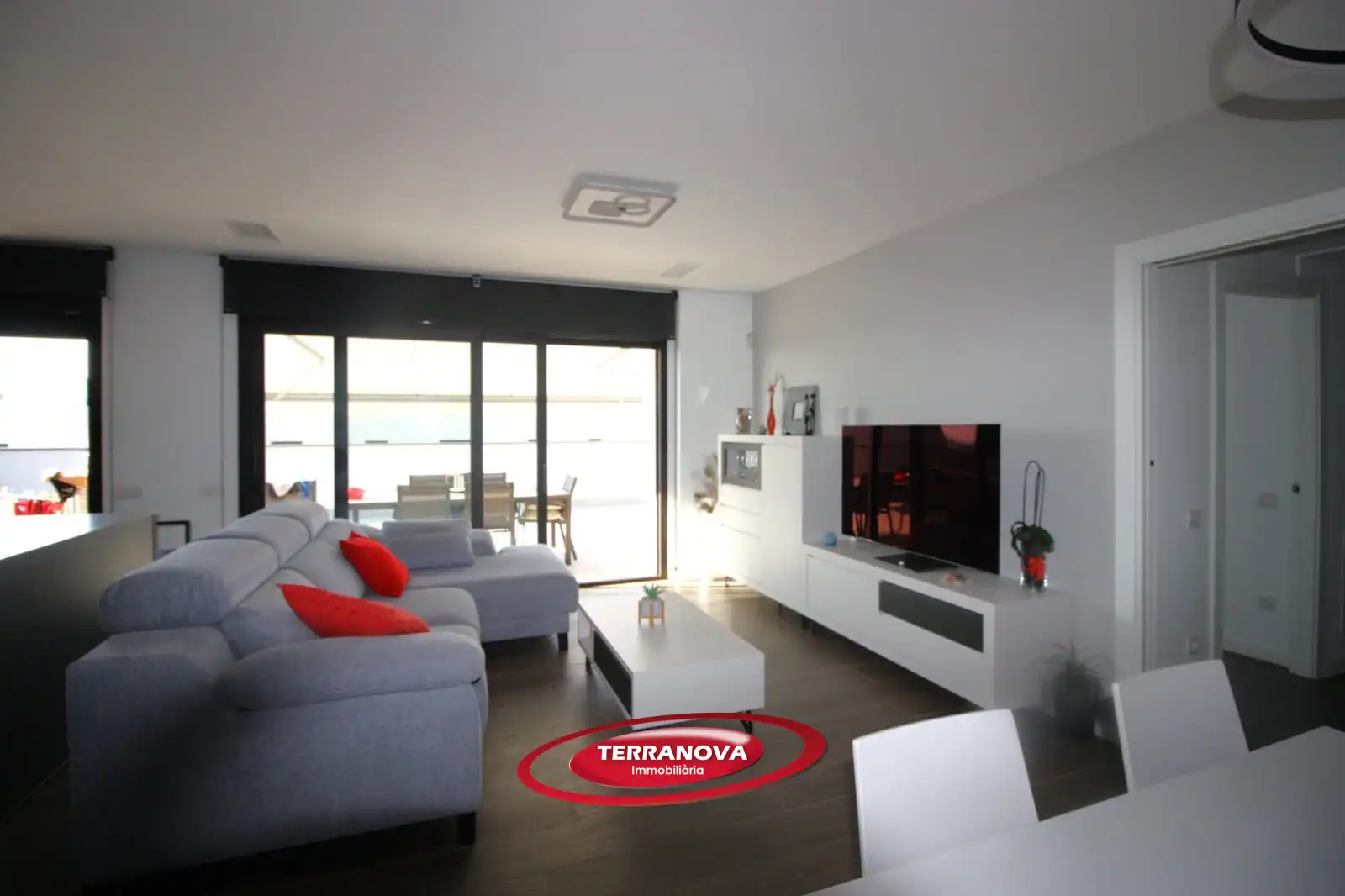 Sala d'estar de Pis en venda en L'Ametlla del Vallès amb Aire condicionat, Calefacció i Jardí privat