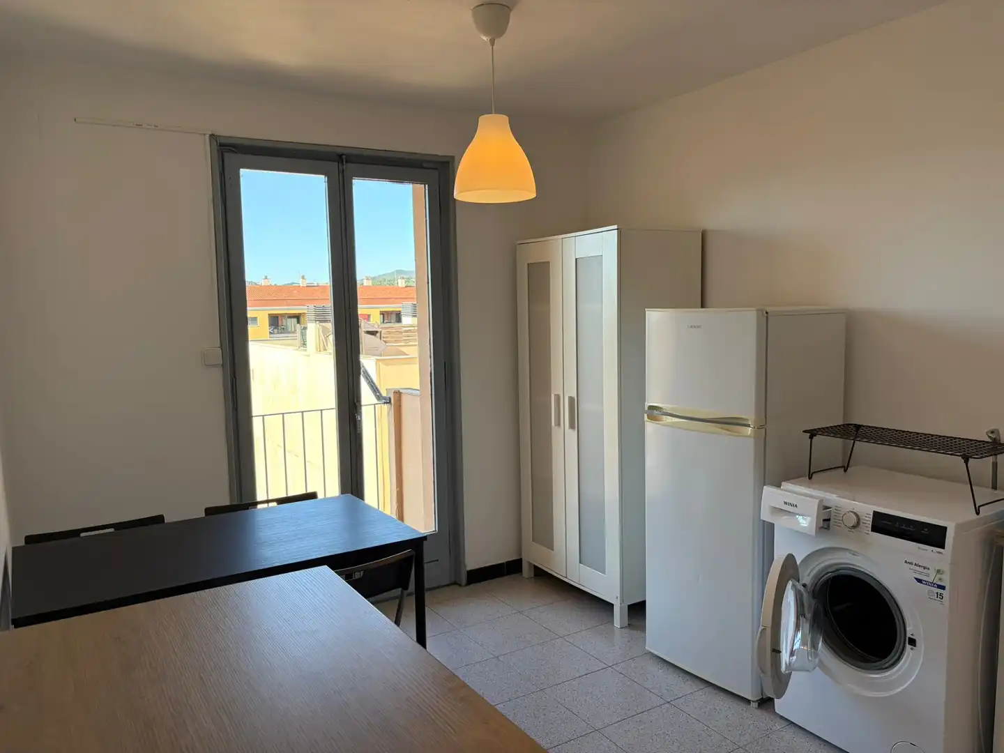 Terraza de Piso de alquiler en Girona con Calefacción, Amueblado y Horno