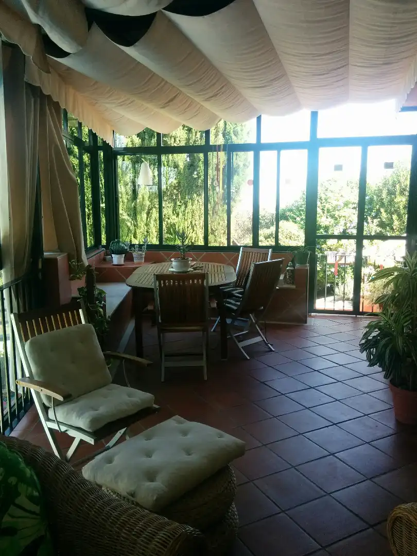Terrassa de Casa o xalet en venda en Alcalá de Guadaira amb Aire condicionat, Calefacció i Jardí privat