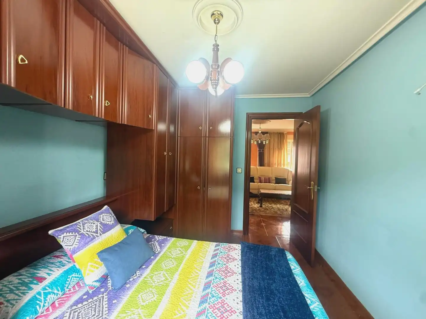 Bedroom of Flat for sale in Avilés  with Private garden, Parquet flooring and Furnished