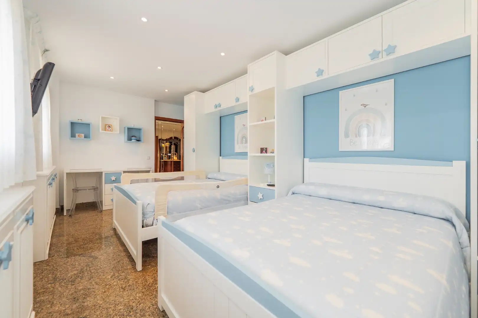 Bedroom of Houses for sale in San Sebastián de los Reyes  with Air Conditioner, Heating and Private garden