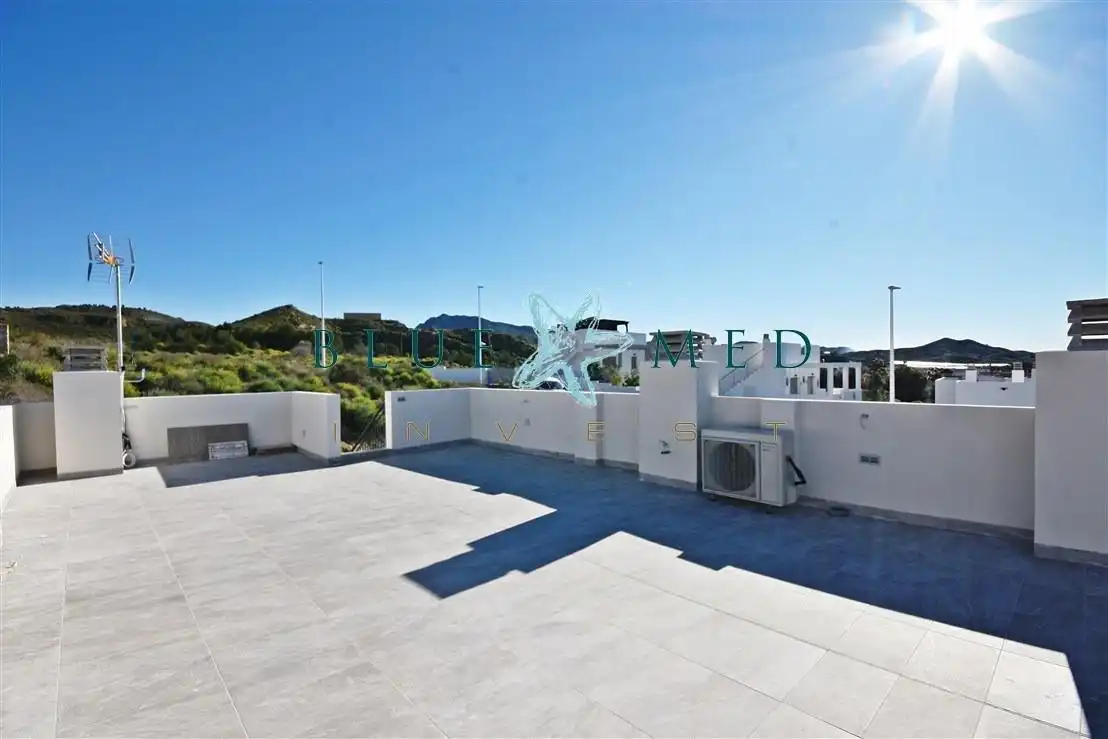 Terrassa de Casa o xalet en venda en Mazarrón amb Jardí privat, Terrassa i Piscina