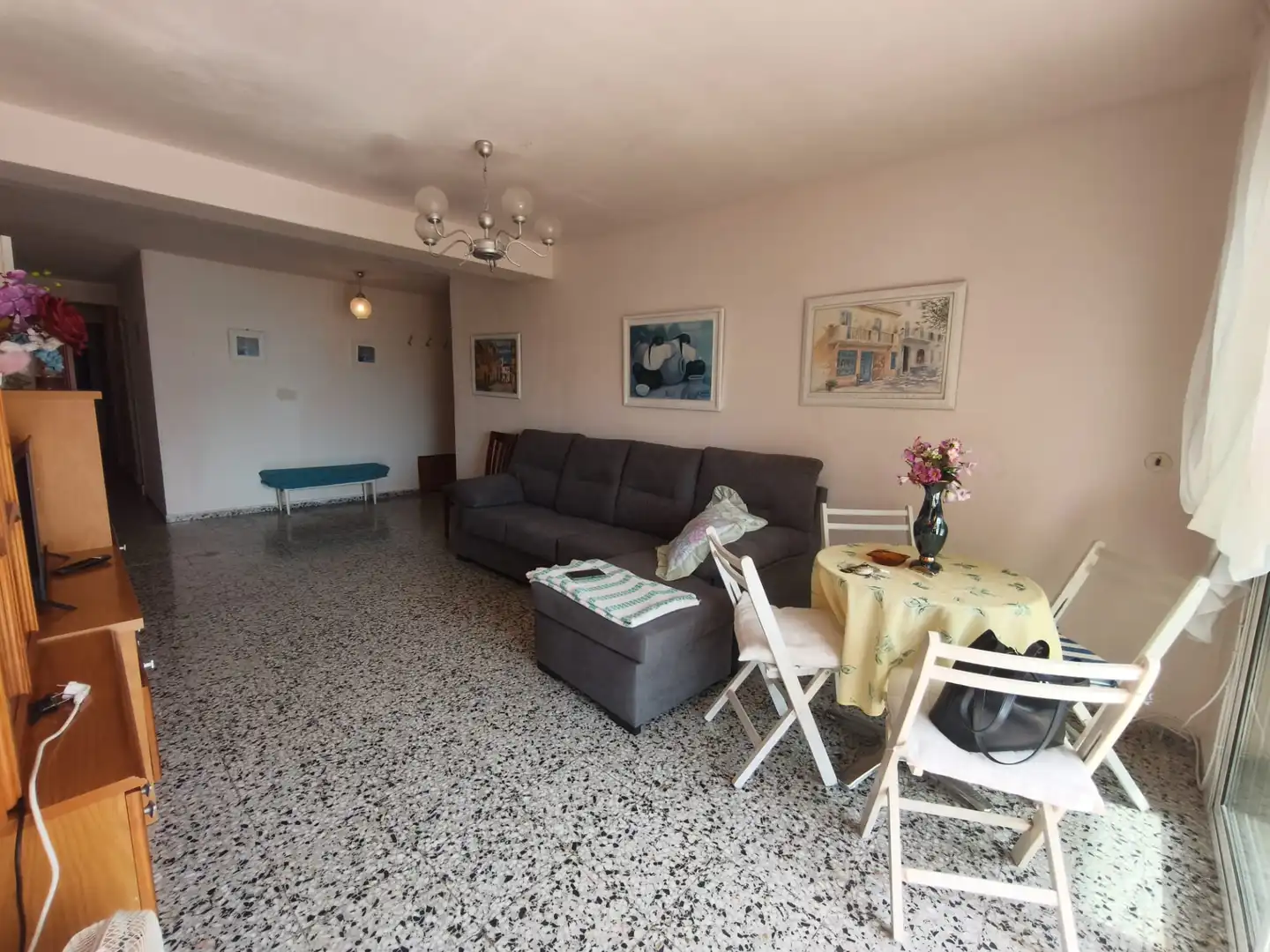 Wohnzimmer von Wohnung zur Miete in El Campello mit Terrasse, Möbliert und Ofen