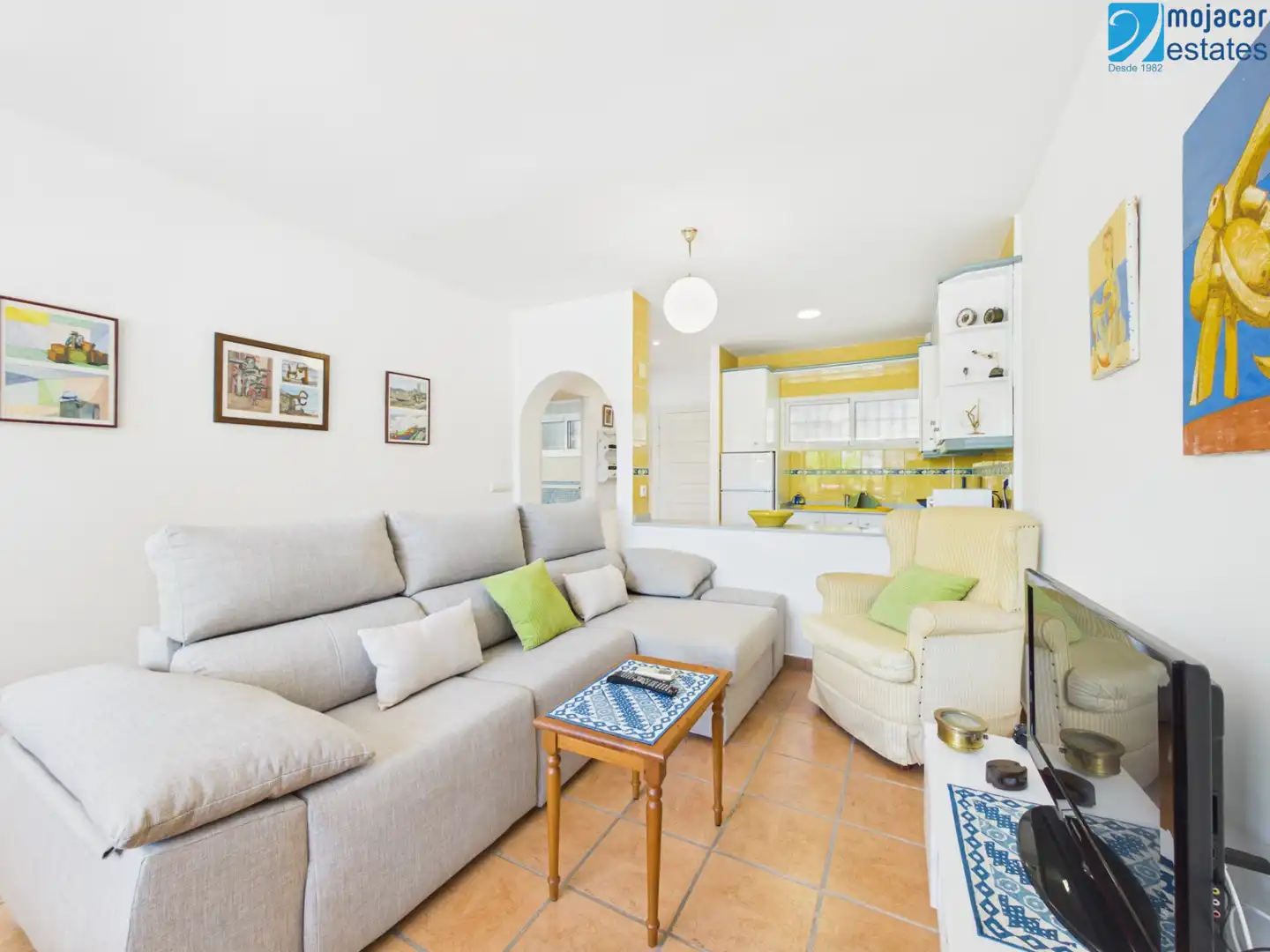 Living room of Ground floor for sale in Mojácar  with Air Conditioner, Terrace and Furnished