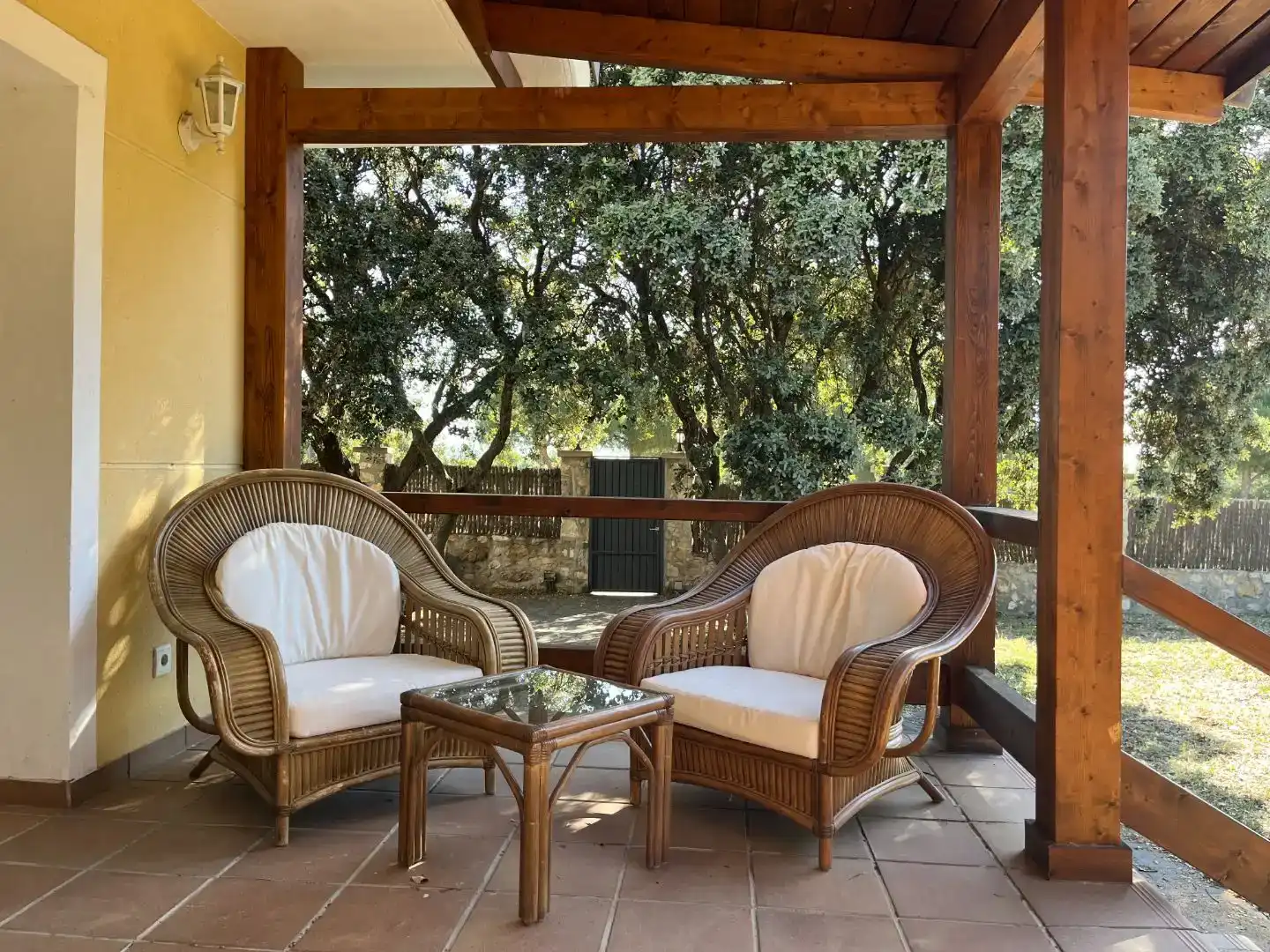 Terrassa de Casa o xalet en venda en Galapagar amb Aire condicionat, Jardí privat i Traster