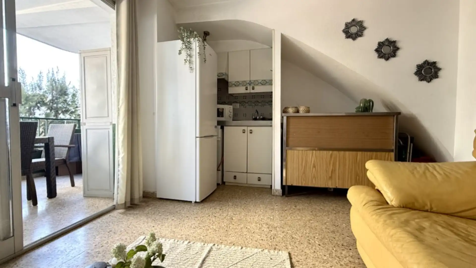 Sala de estar de Dúplex en venta en Benicasim / Benicàssim con Jardín privado, Terraza y Piscina