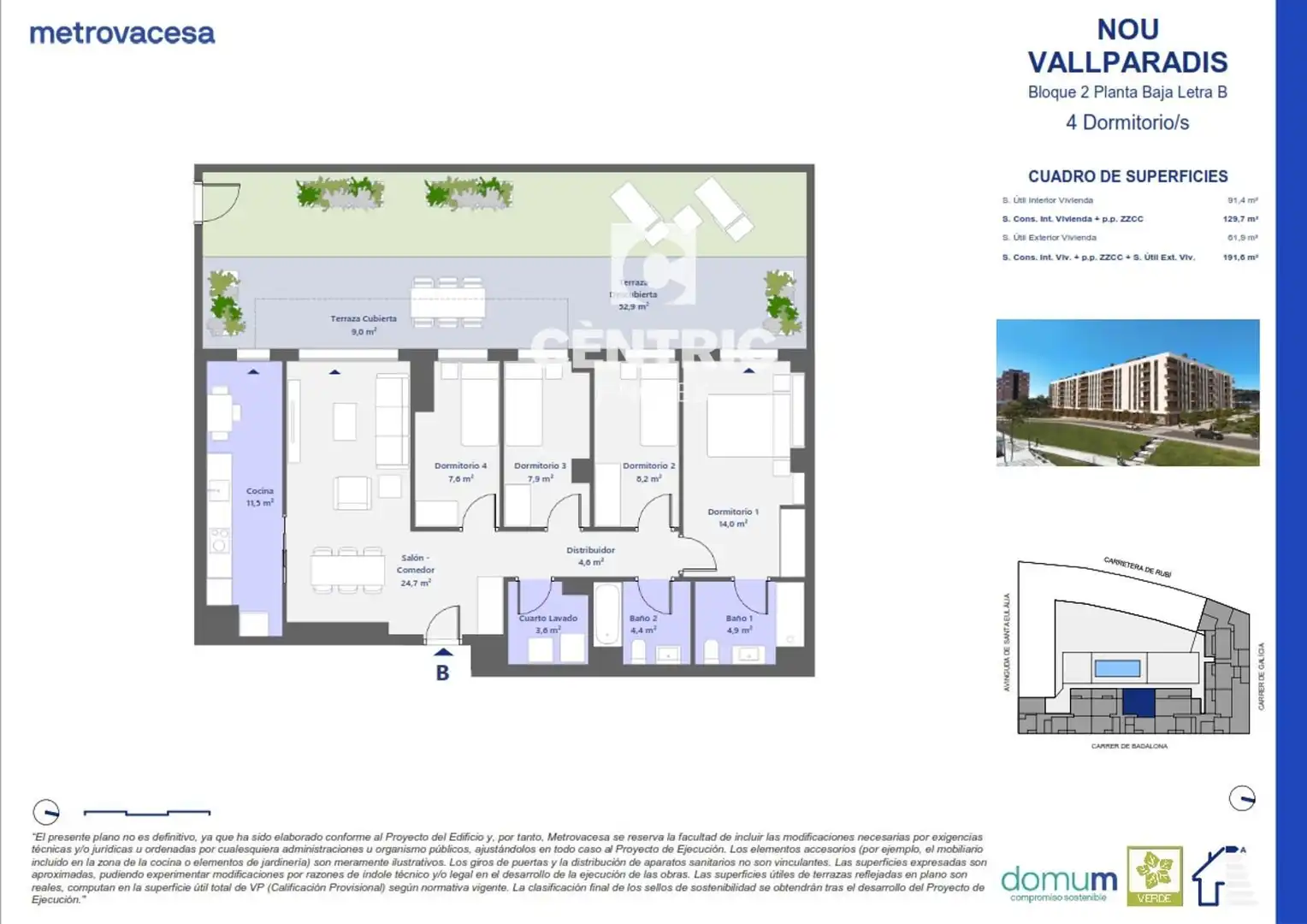 Flat for sale in Terrassa  with Air Conditioner, Heating and Terrace