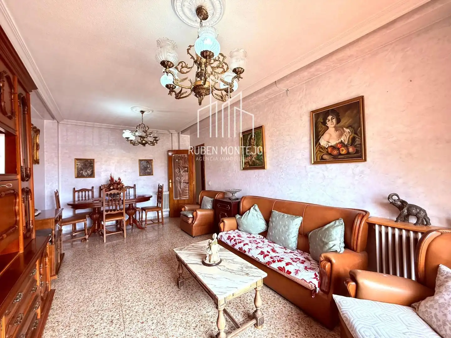 Sala d'estar de Pis en venda en Salamanca amb Calefacció, Terrassa i Moblat