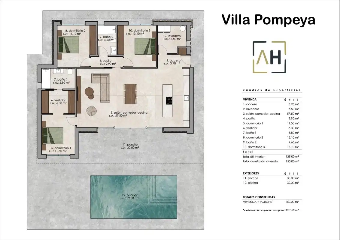 Villa mit Pool zum Verkauf in Hondón de los Frailes, imagen 7