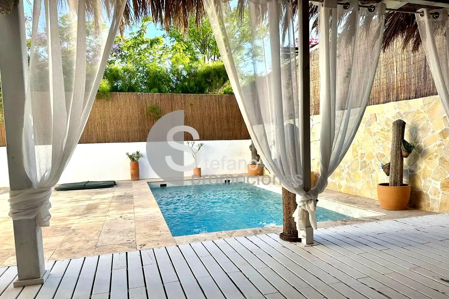 Swimming pool of Detached homes for rent in Níjar  with Air Conditioner, Heating and Private garden