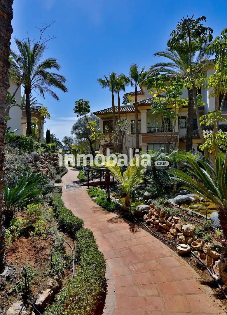 Jardí de Àtic de lloguer en Marbella amb Aire condicionat, Terrassa i Piscina