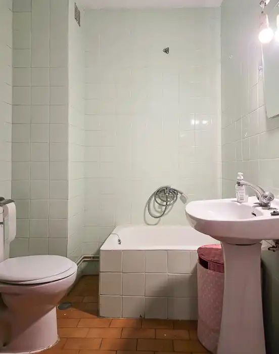 Badezimmer von Wohnung zum Verkauf in Alcobendas mit Heizung, Parkett und Terrasse