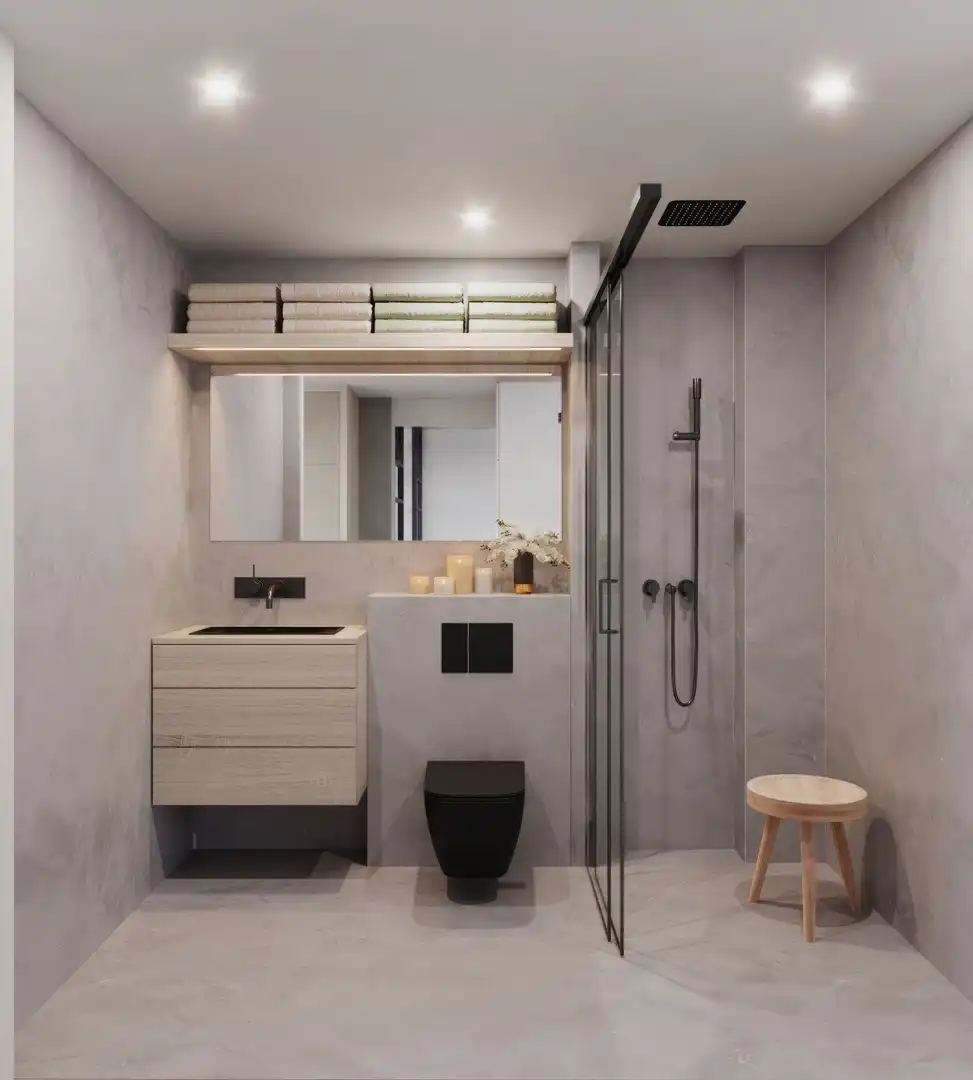 Bathroom of Office for sale in Barcelona  with Air Conditioner and Heating