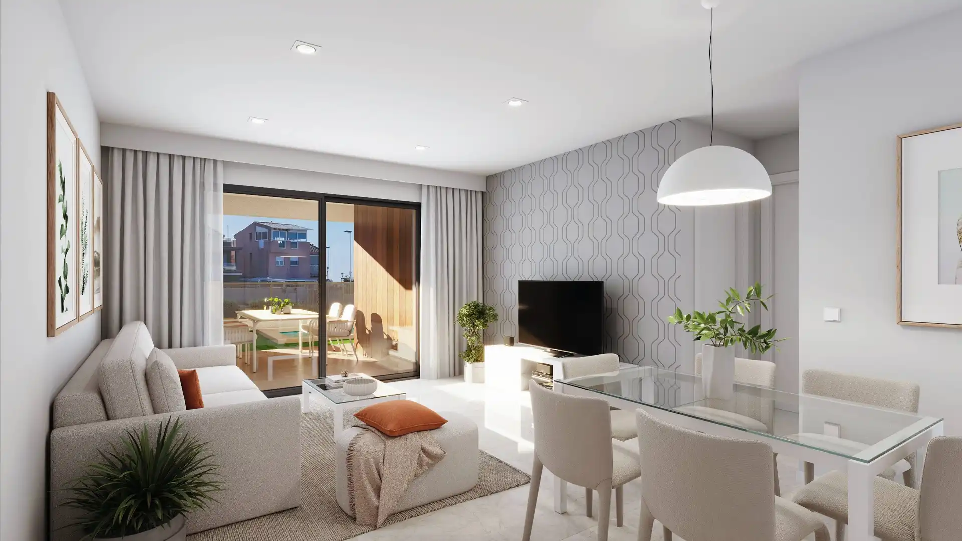 Sala d'estar de Àtic en venda en Mazarrón amb Aire condicionat, Calefacció i Terrassa