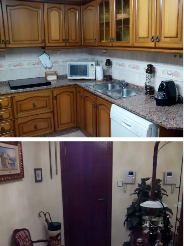 Küche von Wohnung zur Miete in Valencia mit Klimaanlage, Heizung und Terrasse