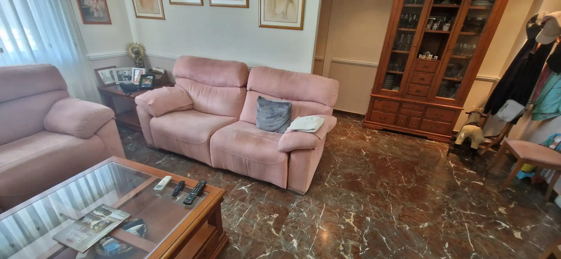 Living room of Detached homes for sale in Zaragoza  with Air Conditioner, Heating and Private garden