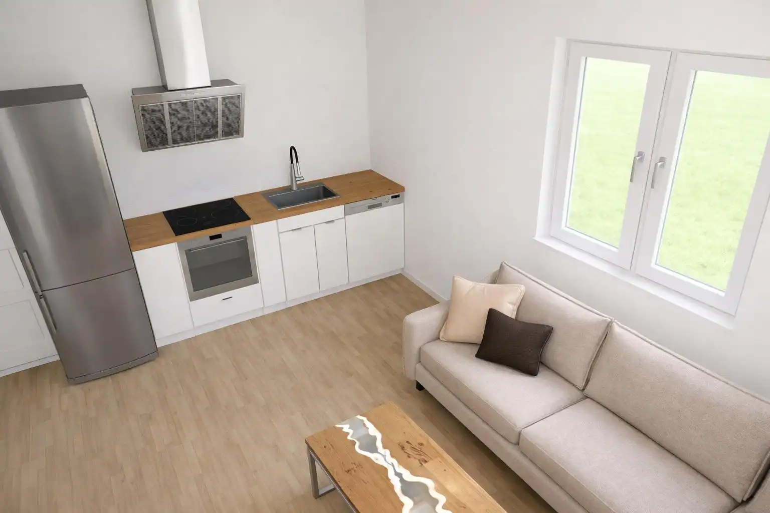 Wohnzimmer von Wohnung zum Verkauf in Tielmes mit Heizung, Abstellraum und Möbliert