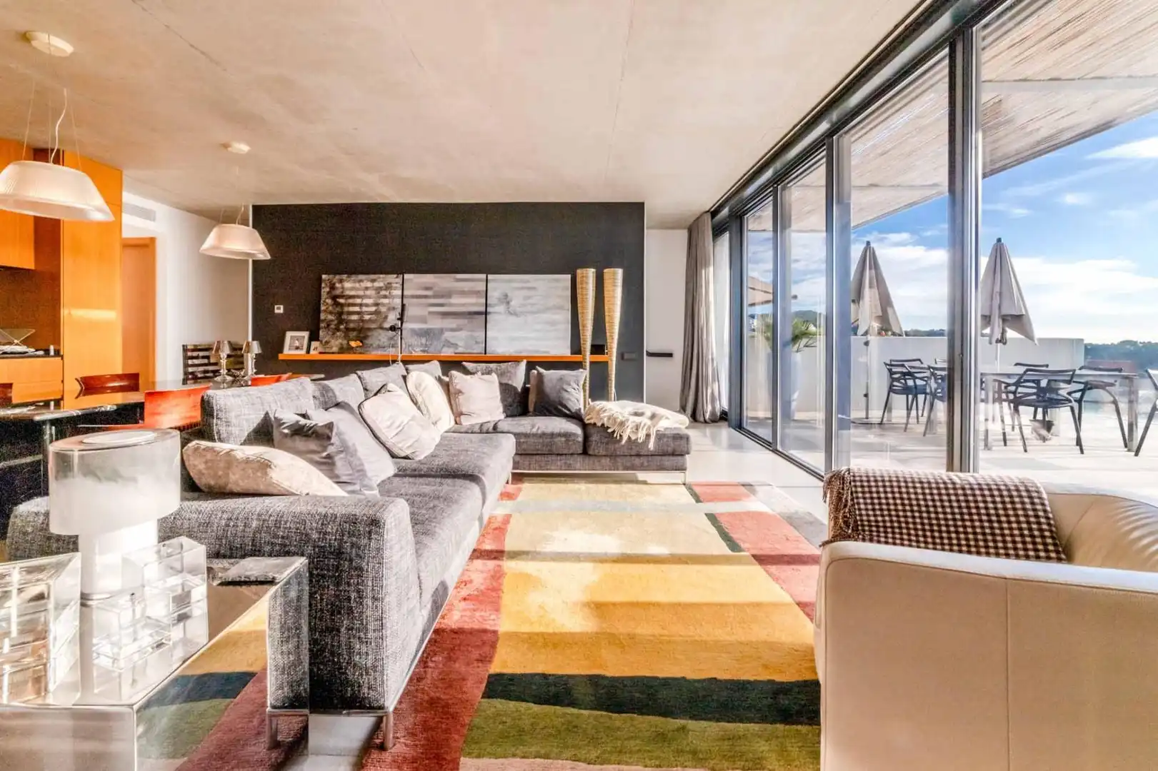 Sala de estar de Casa o chalet en venta en Sitges con Calefacción, Jardín privado y Terraza