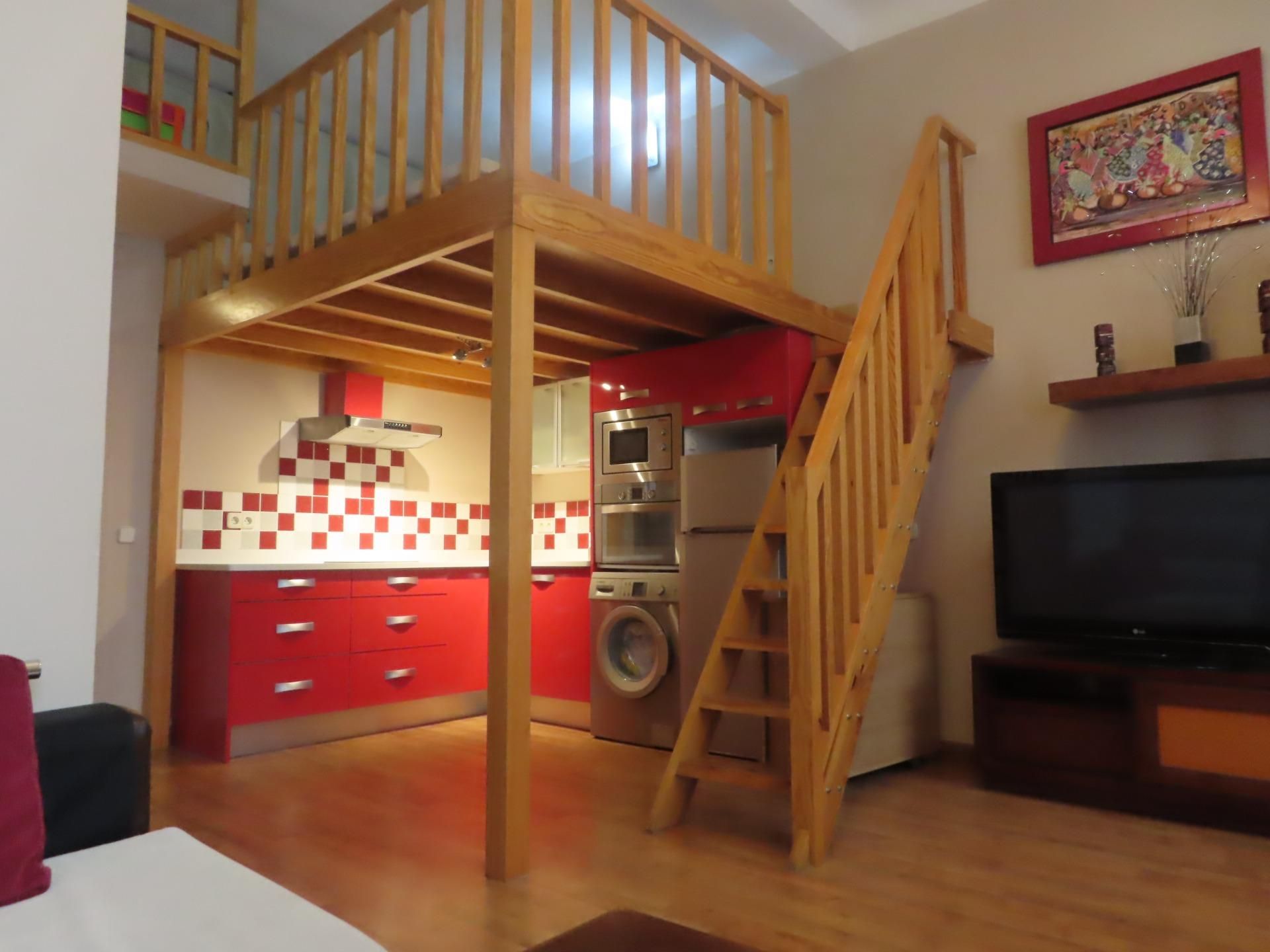 Cocina de Estudio de alquiler en  Madrid Capital
