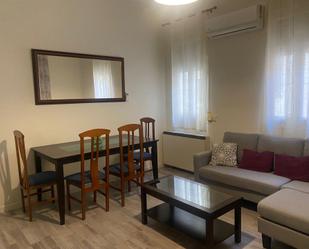 Living room of Flat to rent in  Madrid Capital  with Air Conditioner and Parquet flooring