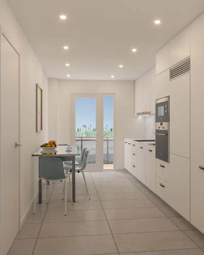 Kitchen of Flat for sale in Villamediana de Iregua  with Heating, Parquet flooring and Storage room