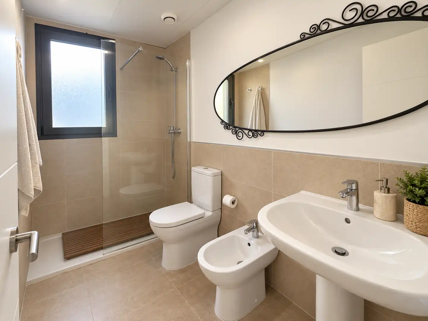 Bany de Casa o xalet en venda en Málaga amb Aire condicionat, Terrassa i Piscina comunitària