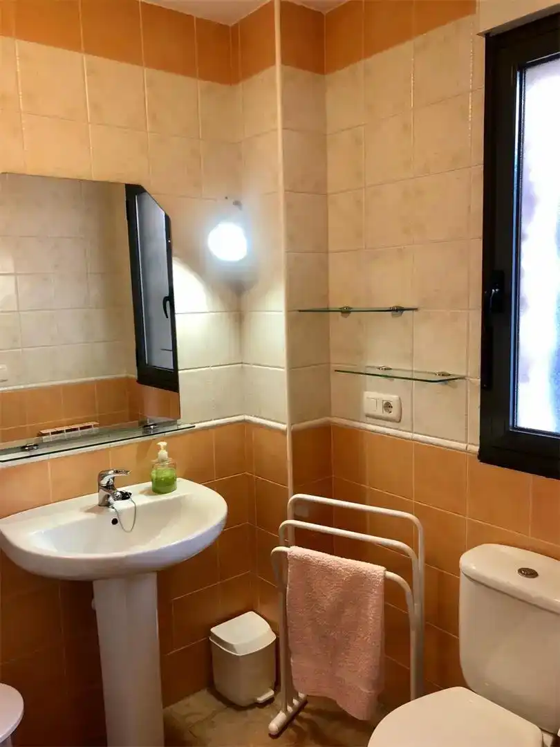 Bany de Apartament en venda en Vallejera de Riofrío amb Jardí privat, Piscina i Moblat