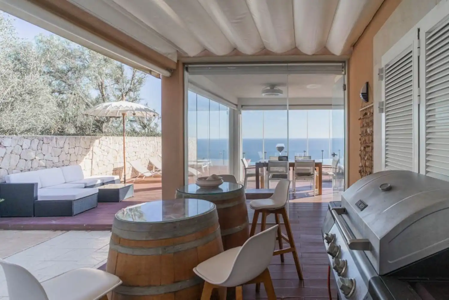 Terrace of Houses for rent in Llucmajor  with Air Conditioner, Heating and Private garden