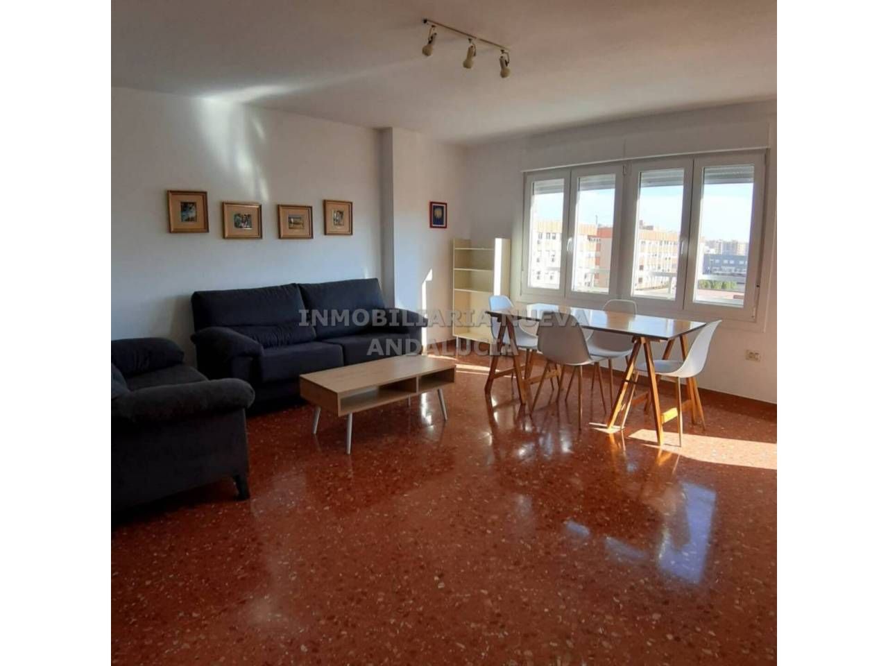 Living room of Flat to rent in  Almería Capital  with Air Conditioner, Terrace and Furnished