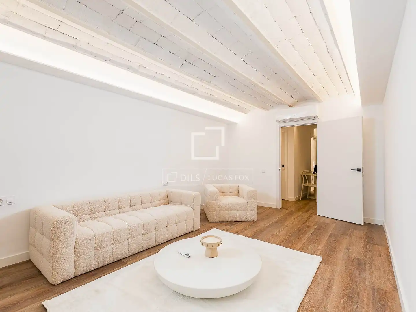 Living room of Flat for sale in Sant Joan de Vilatorrada  with Air Conditioner, Terrace and Furnished