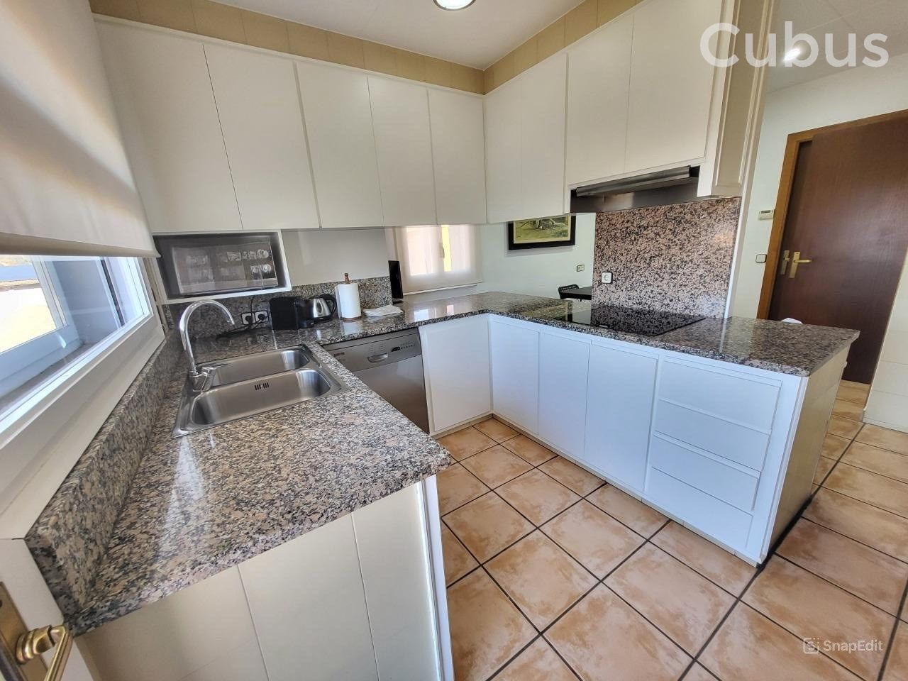 Kitchen of House or chalet for sale in Sant Joan Les Fonts  with Air Conditioner, Heating and Terrace