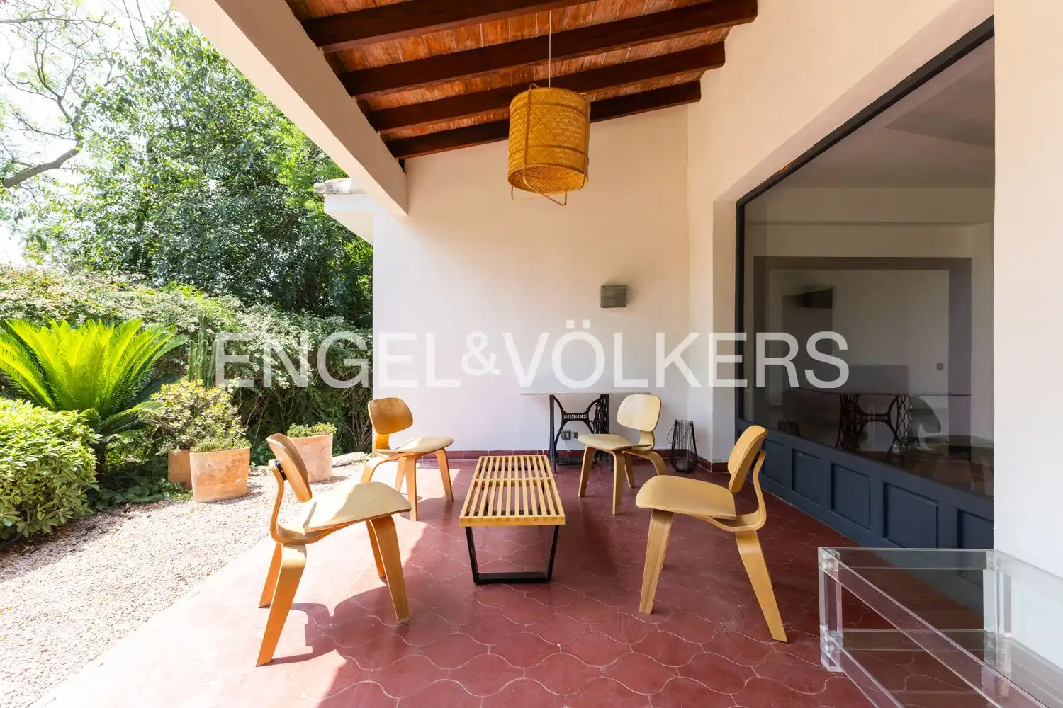 Terraza de Casa o chalet de alquiler en Rocafort con Aire acondicionado, Calefacción y Jardín privado