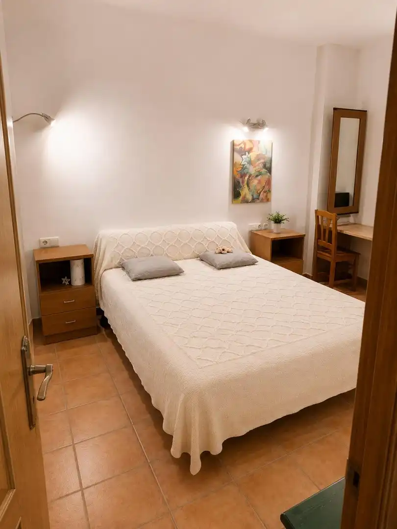 Schlafzimmer von Wohnung zur Miete in Bunyola mit Klimaanlage, Terrasse und Möbliert