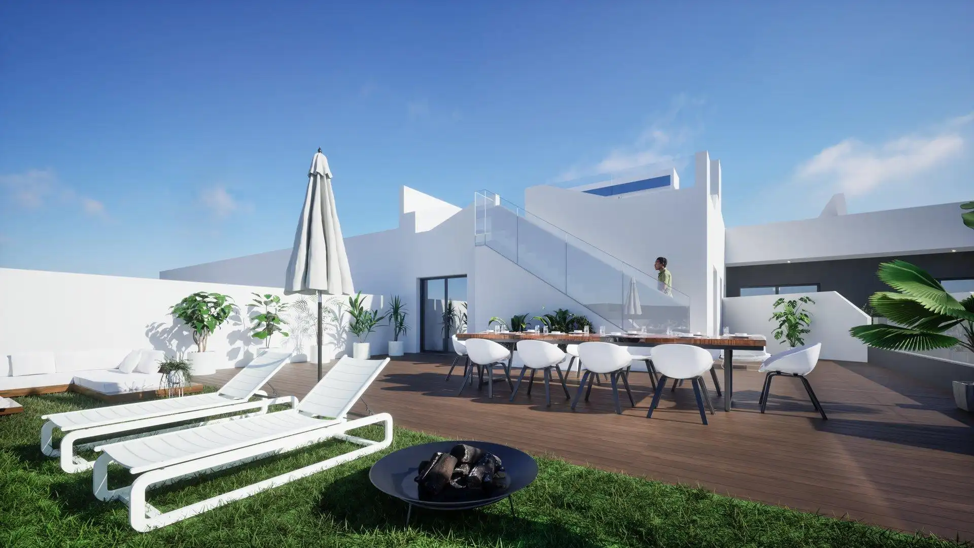 Terrasse von Wohnung zum Verkauf in Benijófar mit Gemeinschaftspool