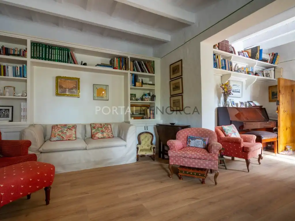 Sala de estar de Finca rústica en venta en Es Castell
