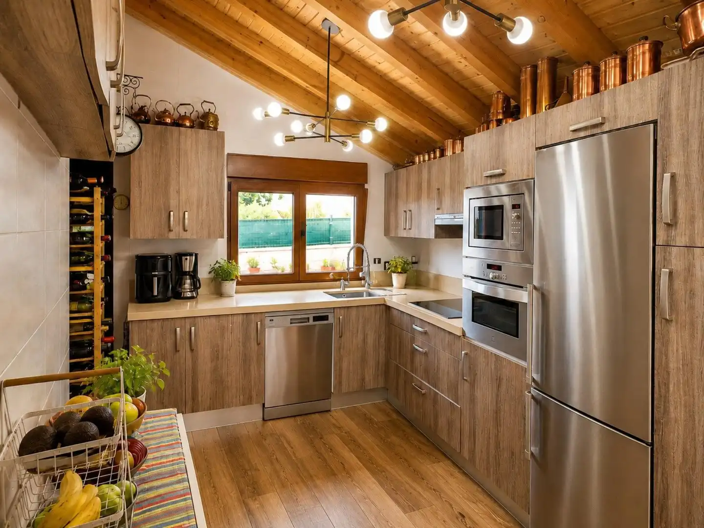 Küche von Country house zum Verkauf in Camargo mit Klimaanlage, Heizung und Terrasse