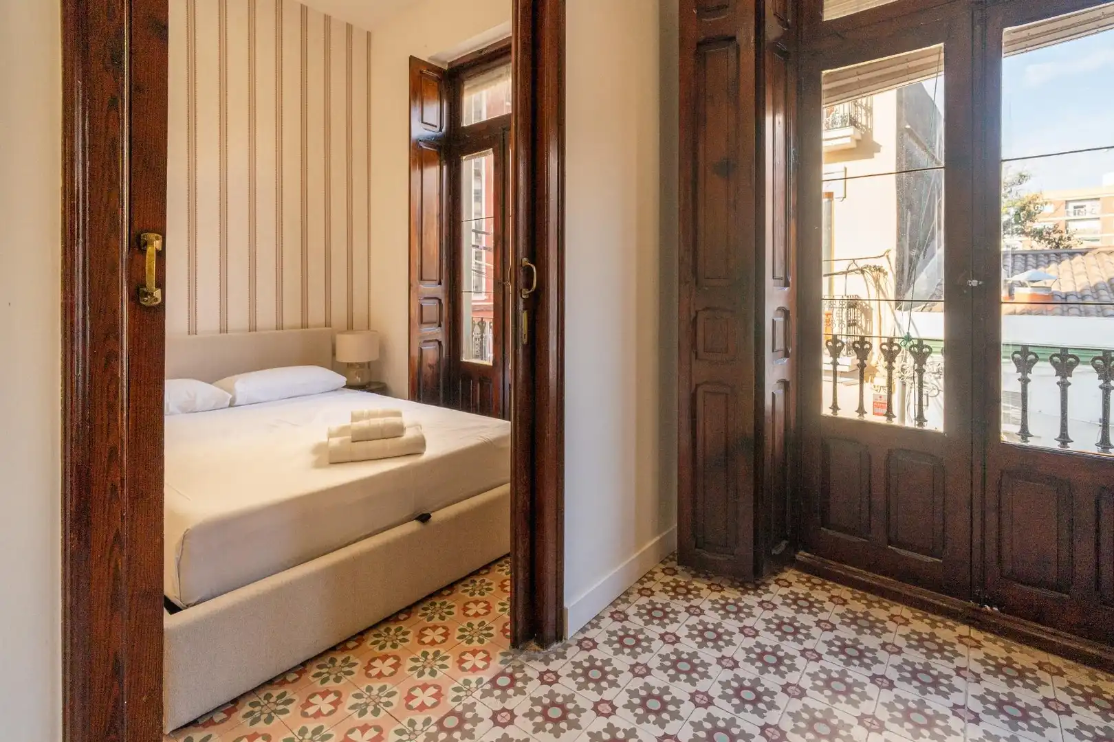 Bedroom of Flat for rent in Poblats Marítims