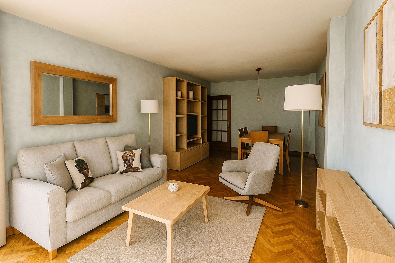 Living room of Attic for sale in Santa Coloma de Gramenet  with Heating, Terrace and Storage room