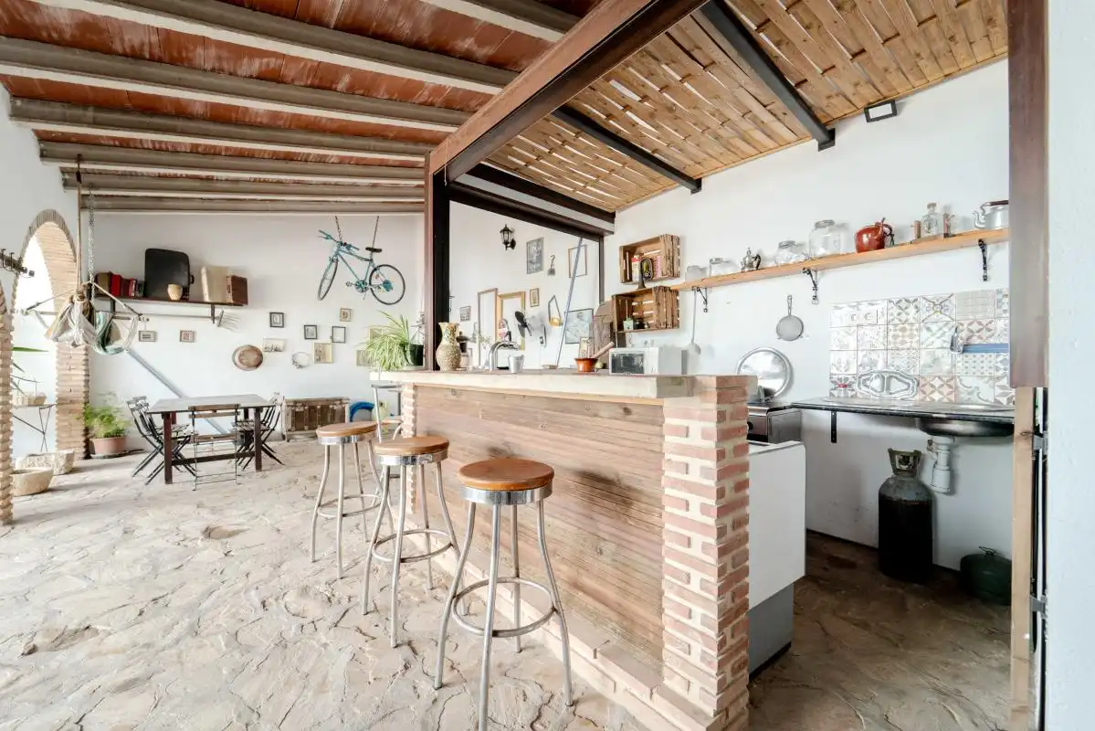Cocina de Finca rústica en venta en Antequera con Aire acondicionado, Calefacción y Jardín privado