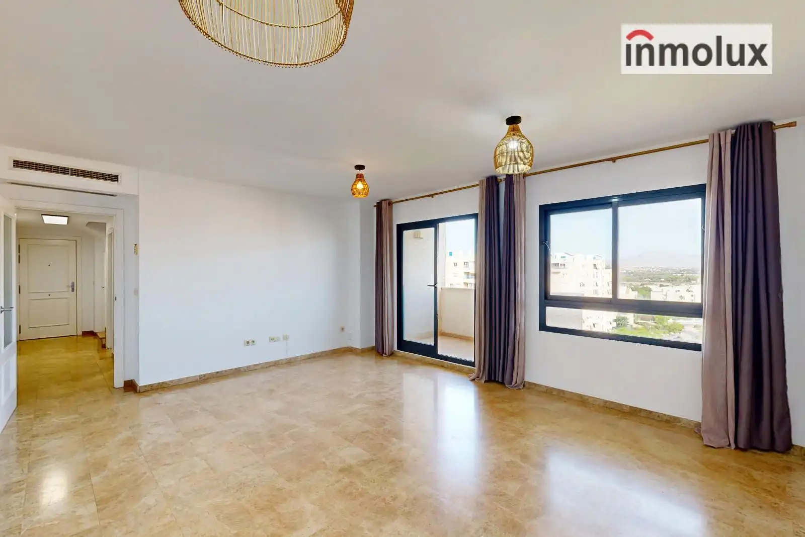 Wohnzimmer von Maisonette zum Verkauf in Alicante / Alacant mit Klimaanlage, Heizung und Terrasse