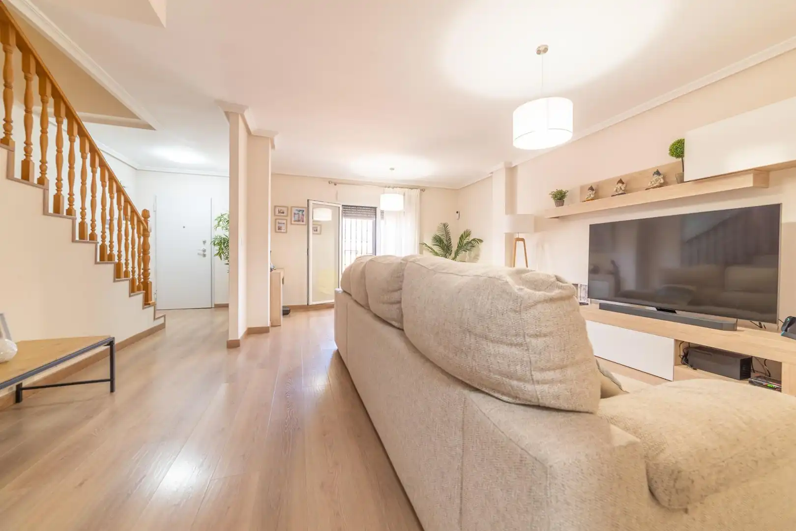 Sala de estar de Casa adosada en venta en San Javier con Aire acondicionado, Terraza y Trastero
